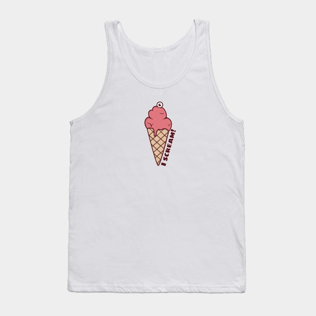 Strange ice cream - I scream Tank Top by OgyDesign